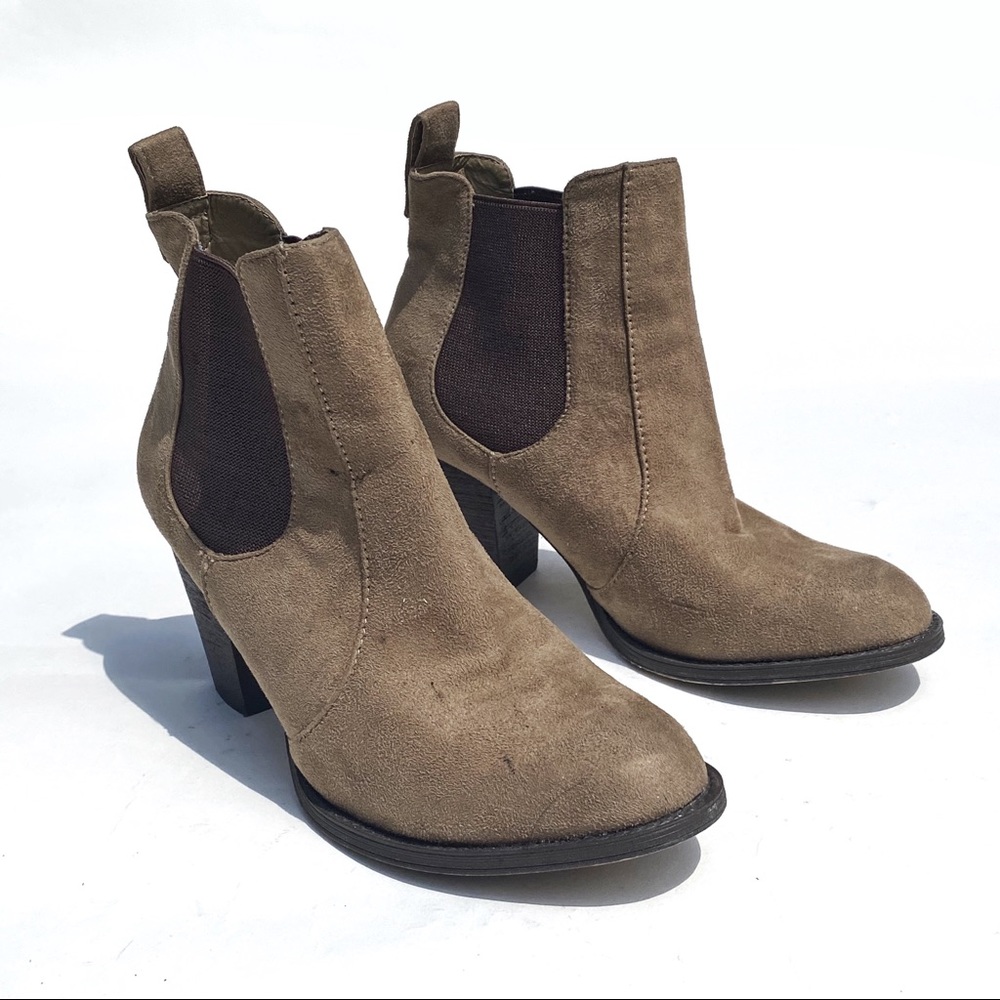 Kate and Mel Brown Suede Ankle Booties